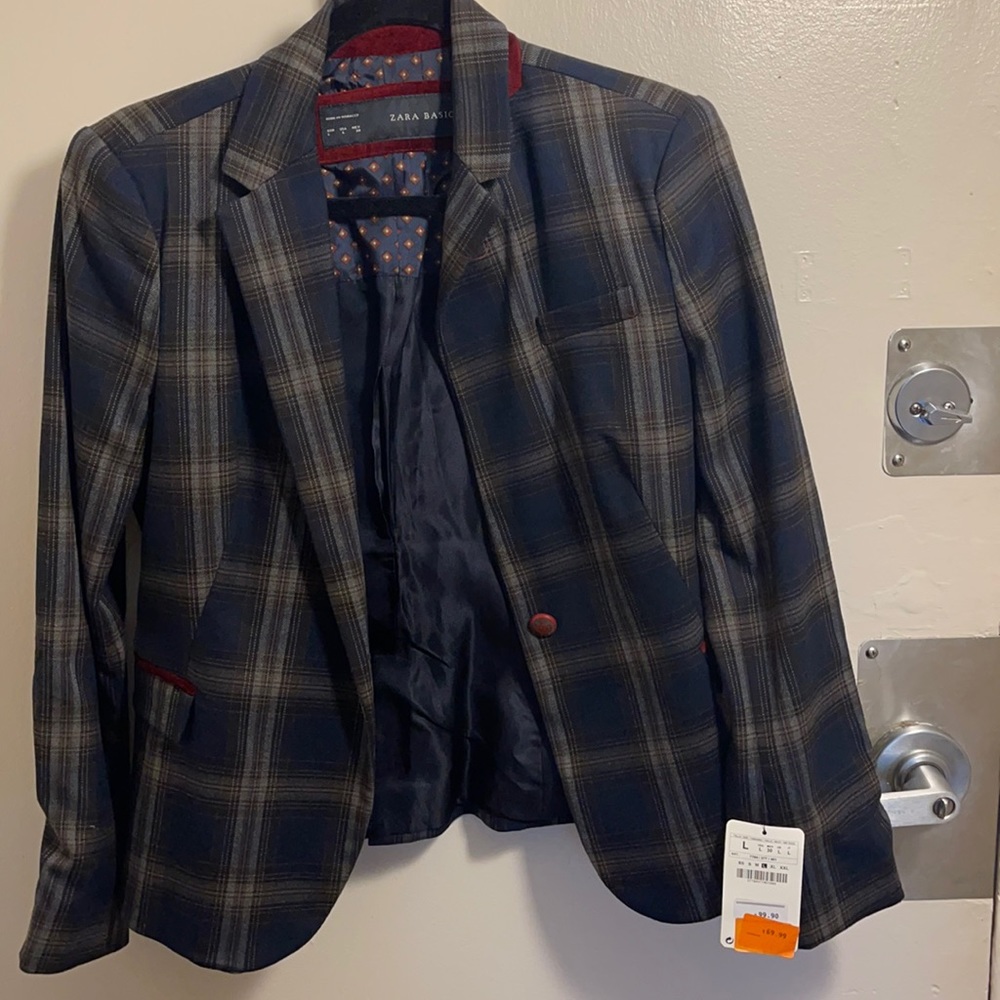 🔥Women’s Plaid Zara blazer BNWT❗️